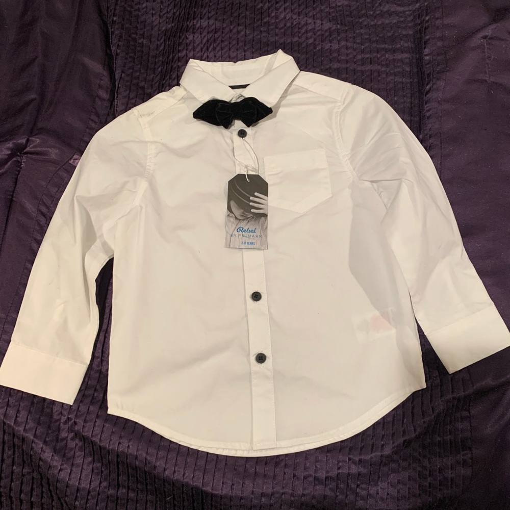 Little boys shirt with bow tie